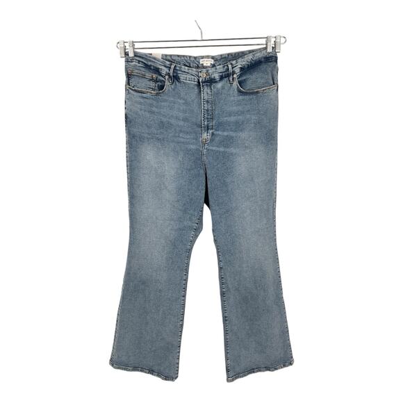 Good American Good Leg Flare denim jeans blue size 26 - Picture 1 of 6